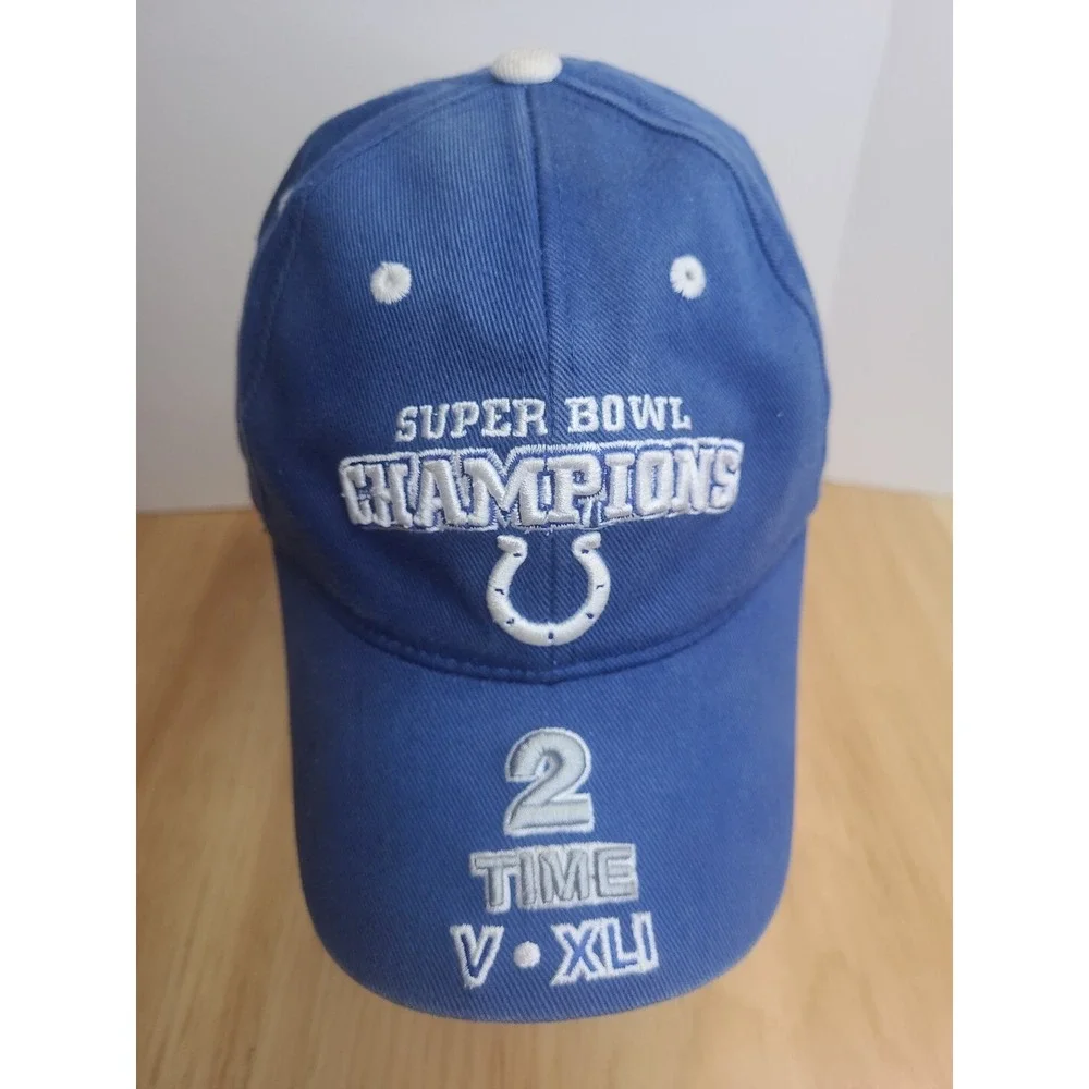 Indianapolis Colts Super Bowl Champs Adjustable Strapback Youth Baseball Hat Cap